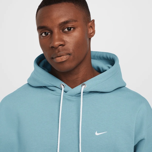NikeLab Nike Solo Swoosh aqua turquoise pullover hoodie men’s S - Picture 3 of 7